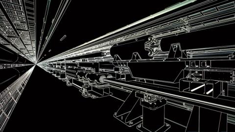 A schematic drawing of an accelerator
