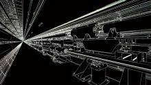 A schematic drawing of an accelerator